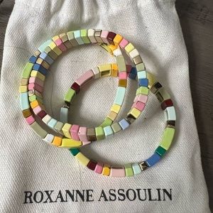 Roxanne Assoulin Pastel enamel bracelet set of 3